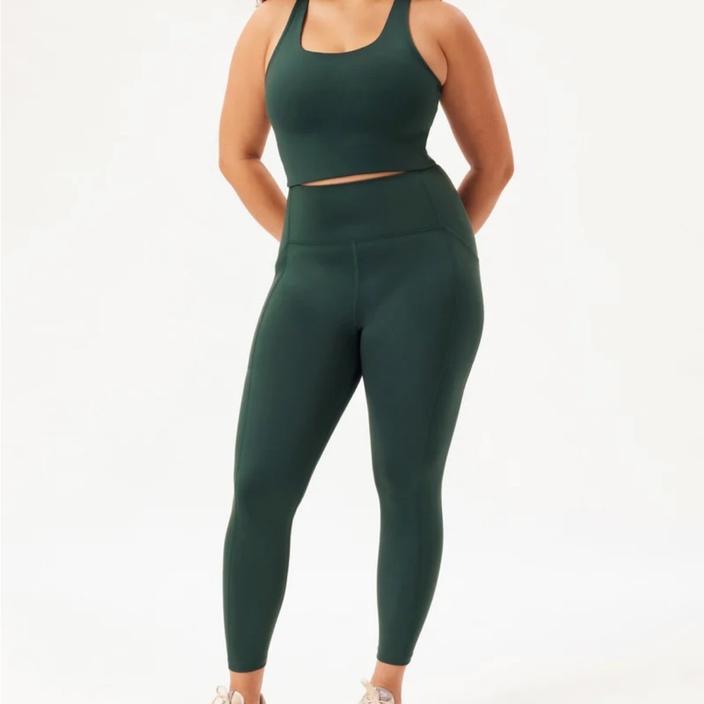 Girlfriend Collective Moss Compressive Pockets Leggings Small
